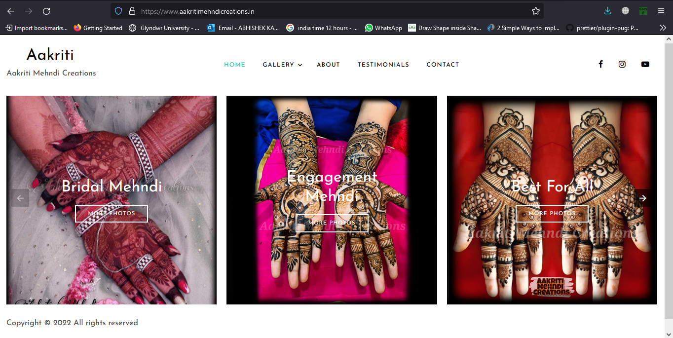 Aakriti Mehndi Creations Placeholder